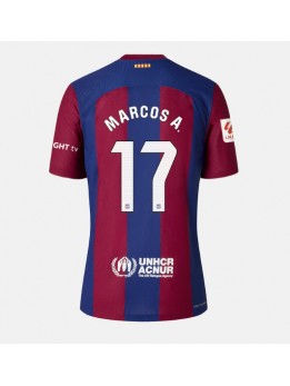Ženski Nogometna dresi replika Barcelona Marcos Alonso #17 Domači 2023-24 Kratek rokav